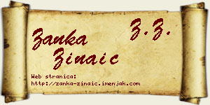 Žanka Zinaić vizit kartica